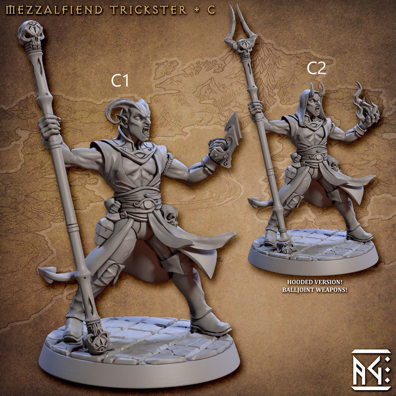 Mezzalfiend Trickster - Artisan's Guild | Tiefling | DnD | Pathfinder | Fantasy | Ranger | Fighter | Wizard | Rogue | Sorcerer | Pack-5