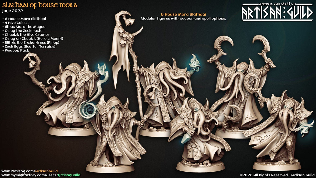 House Mora Slathaai - Artisan Guild | Illithid | Mind Flayer | Monster | Fantasy | Sorcerer | Alchemist | Fighter | DnD | Pathfinder