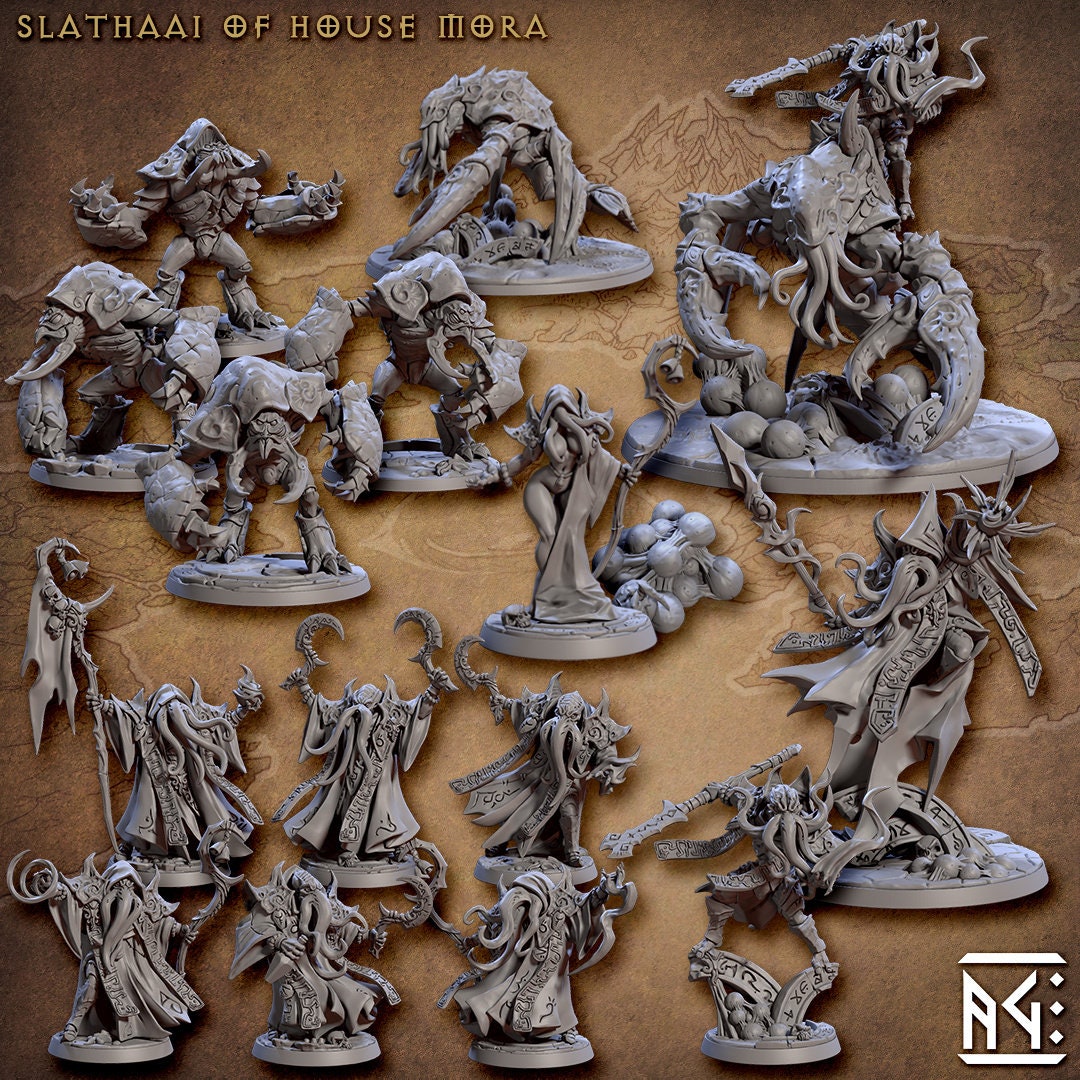 House Mora Slathaai - Artisan Guild | Illithid | Mind Flayer | Monster | Fantasy | Sorcerer | Alchemist | Fighter | DnD | Pathfinder-8