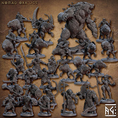 Nomad Orr'ugs - Artisan Guild | Monster | Fantasy | DnD | Pathfinder | Orc | Half Orc | Fighter | Ranger | Plains | Steppe | barbarian |-9
