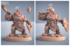 Dwarf Mountaineer mini set - Artisans Guild | Dwarf | Male | Female | Archer | Melee | Fighter | DnD | Wargaming | Pathfinder Fantasy-2