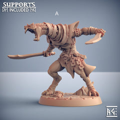 Nagarot Thralls - Artisan Guild Maneater Nagarots | Monster | Fantasy | DnD | Rogue | Fighter | Ranger | Yuan-Ti | Snakefolk | Nagaji-2