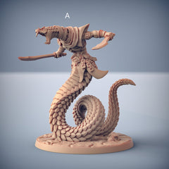 Nagarot Crawlers - Artisan Guild Maneater Nagarots | Monster | Fantasy | DnD | Rogue | Fighter | Ranger | Yuan-Ti | Snakefolk, Nagaji, Naga-2