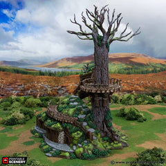 Ranger Barracks - Rise of the Halflings - DnD building | Pathfinder | Forest | Treehouse | Wargaming Terrain | Scatter scenery, Fantasy-3