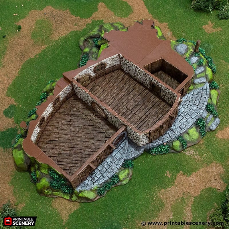 Ranger Barracks - Rise of the Halflings - DnD building | Pathfinder | Forest | Treehouse | Wargaming Terrain | Scatter scenery, Fantasy-4