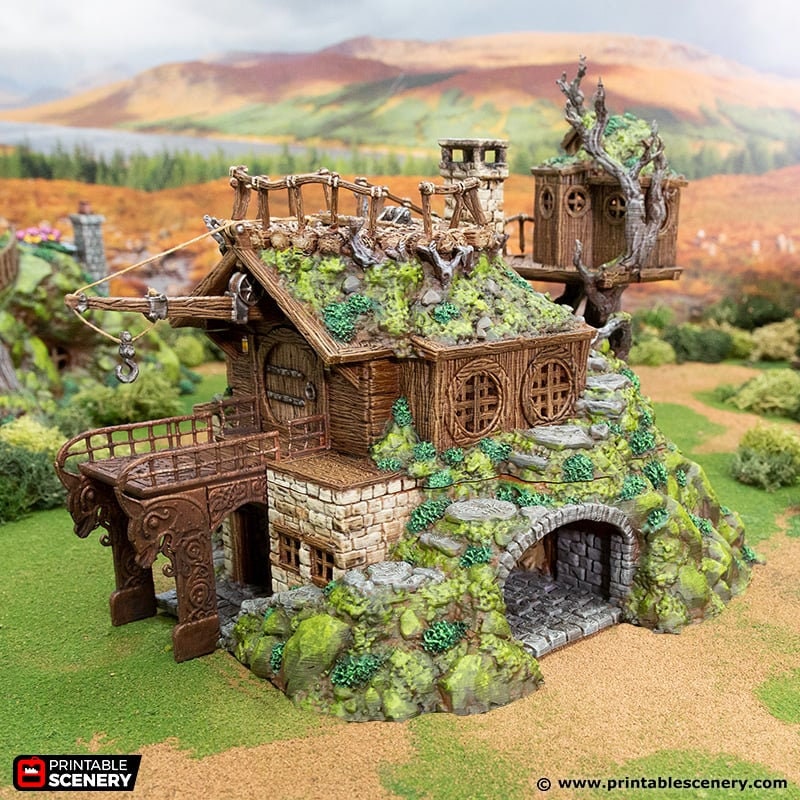 Master Builders Workshop - Rise of the Halflings - DnD building | Forest | Hills | Tinker | Wargaming Terrain | Scatter scenery, Fantasy-3