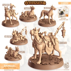 Danees - dnd Great Dane Mini - Cast N Play | Dog | Hound | Familiar | Animal Companion, Ranger, Druid Form, Wizard, Adventurer, Fighter-1