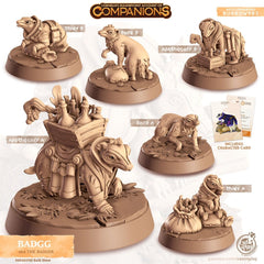 Badgg - dnd Badger mini - Cast N Play, Burrower, Friend, Wizard Familiar, Animal Companion, Ranger, Druid Form, Thief, Apothecary-1
