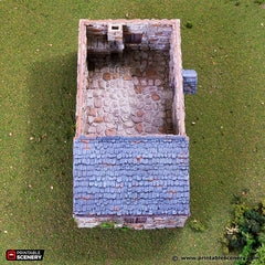 Crow Cottage - King and Country, DnD, Pathfinder, 15mm, 28mm, 32mm, wargaming terrain, scenery D&D, medieval village, house, home, town-5