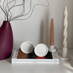 Small Round Jesmonite Trinket Tray: Scandi Home Decor-3