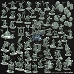 Shadow Knights - dnd miniature - Cast N Play Riders of Doom - Wargaming, Human, Male, Fighter, Barbarian, Cleric, Paladin, Evil, Undead-2