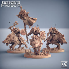 Hobgoblin Razorbeast Riders - Artisan Guild | Monster | Boar | Warrior | Fantasy | Mount | RPG | Dungeons and Dragons | Pathfinder-1