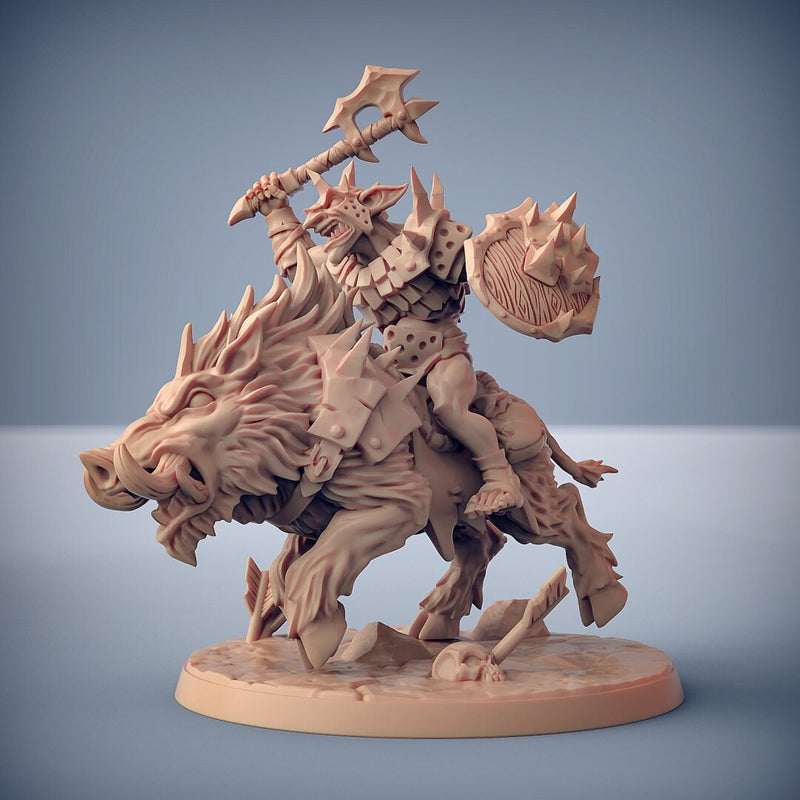 Hobgoblin Razorbeast Riders - Artisan Guild | Monster | Boar | Warrior | Fantasy | Mount | RPG | Dungeons and Dragons | Pathfinder-3