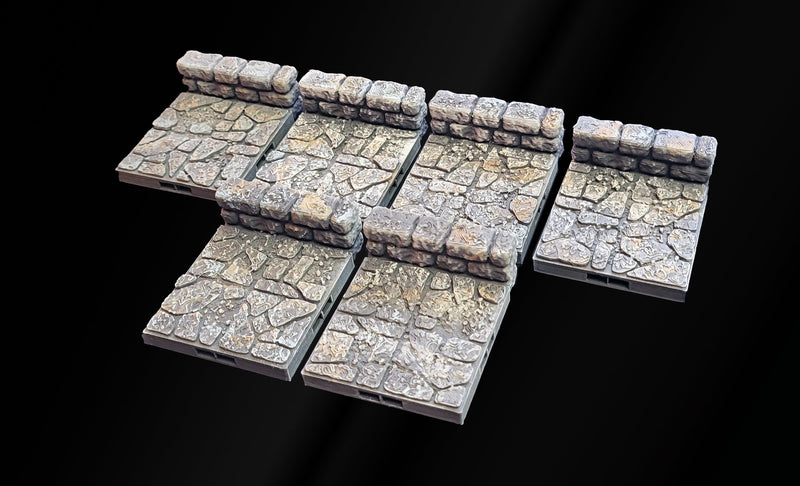 MAGNETIC Dungeon Tiles Starter Set - Short Wall Dungeon Theme (with minis!) | Dungeons And Dragons, D&D, Pathfinder, Mini, Dragonlock, TTRPG-3