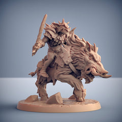 Hobgoblin Razorbeast Riders - Artisan Guild | Monster | Boar | Warrior | Fantasy | Mount | RPG | Dungeons and Dragons | Pathfinder-2