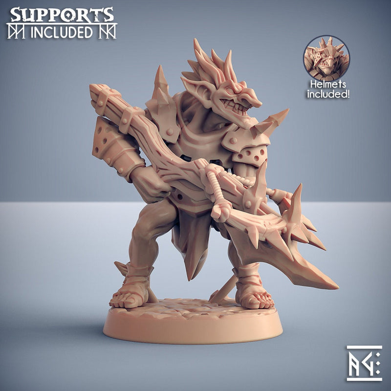 Blackrazor Hobgoblins - Modular F - Artisan Guild | Monster | Goblin | Warrior | Fantasy | Ranged | RPG | Dungeons and Dragons | Pathfinder-1