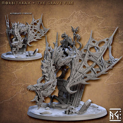 Morbithrax the Grave Fire dnd miniature - Artisan Guild Horrors of Rodburg Barrows | Dragon | Undead | Necromancer | Pathfinder | Ghoul-1