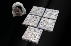 MAGNETIC Dungeon Tiles Starter Set - Short Wall Dungeon Theme (with minis!) | Dungeons And Dragons, D&D, Pathfinder, Mini, Dragonlock, TTRPG-4
