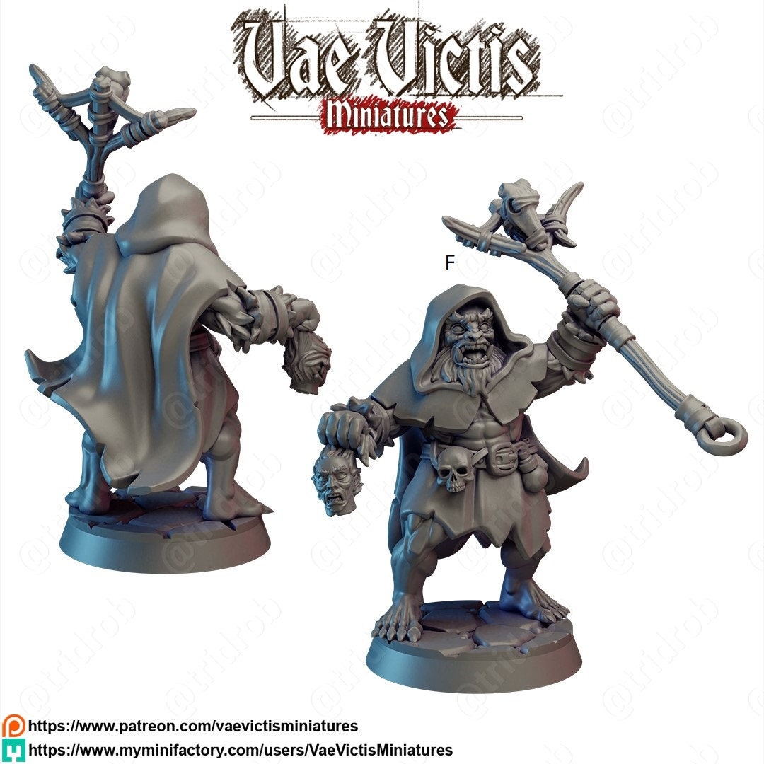 Bugbear Mini Set - Vae Victis Miniatures | DnD | Bugbears | monster| melee | barbarian | Fighter | Pathfinder | TTRPG | Wargaming Frostgrave-7