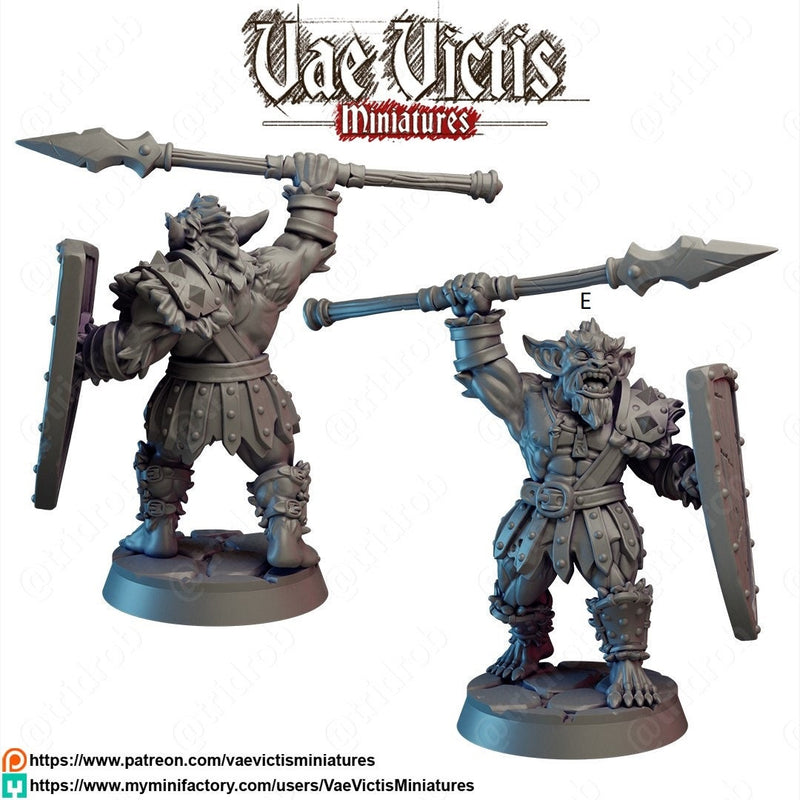 Bugbear Mini Set - Vae Victis Miniatures | DnD | Bugbears | monster| melee | barbarian | Fighter | Pathfinder | TTRPG | Wargaming Frostgrave-6