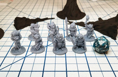 Goblin Tribe - DnD mini pack | Fat Dragon Games | Beastmen | Orc | Plains | Cave | ttrpg | goblinoid | set | 5e | pathfinder 2e | 28mm-1