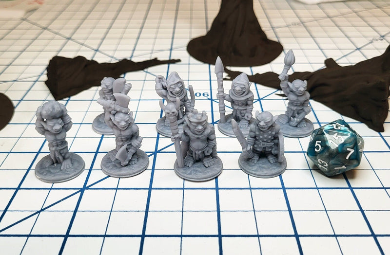 Goblin Tribe - DnD mini pack | Fat Dragon Games | Beastmen | Orc | Plains | Cave | ttrpg | goblinoid | set | 5e | pathfinder 2e | 28mm-1