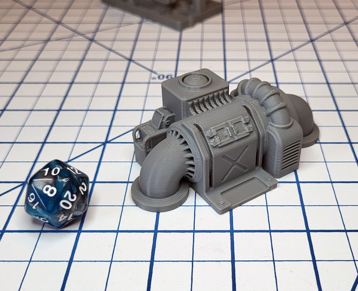 Sci-fi Scenery - Engine Room - EC3D Design, Infinity, Legion, Scifi, Cyberpunk, Starfinder, ttrpg terrain, traveller, starship, spaceship-4