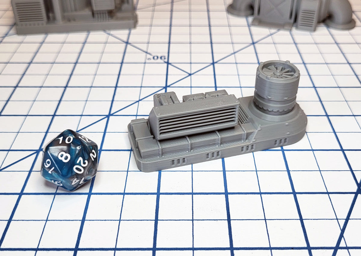 Sci-fi Scenery - Engine Room - EC3D Design, Infinity, Legion, Scifi, Cyberpunk, Starfinder, ttrpg terrain, traveller, starship, spaceship-3
