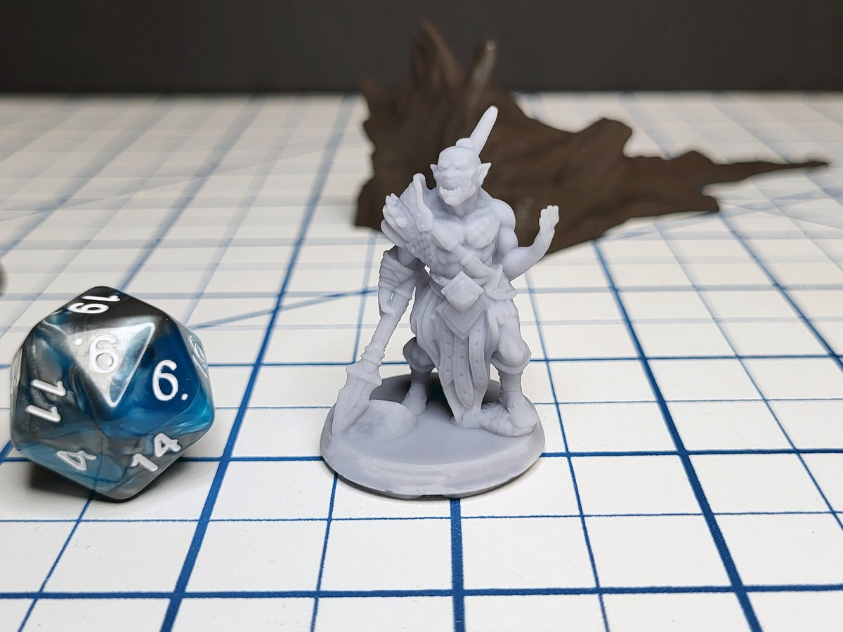 4 Orc Bandit Pack - EC3D | DnD | Fighter | Bandit | Male | Female | 32mm | Pathfinder | commoner | TTRPG | Wargaming | Ranger-6