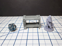 Sci-fi Scenery - Beds, tables, lockers - EC3D Design, Infinity, Legion, Scifi, Cyberpunk, Starfinder, ttrpg terrain, traveller, furniture-2