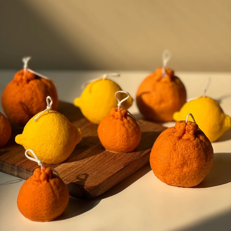 Orange Shaped Candle-4