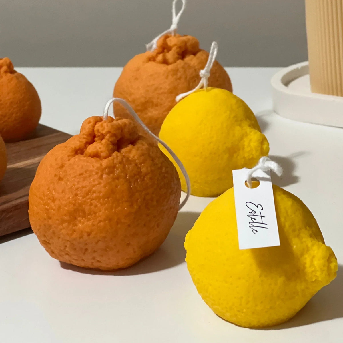 Orange Shaped Candle-2