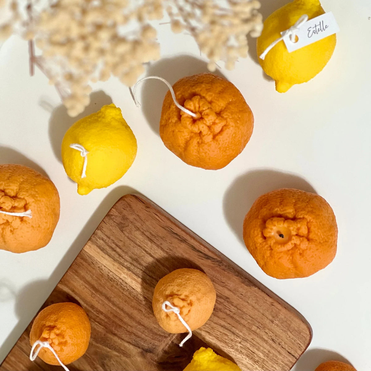 Orange Shaped Candle-3