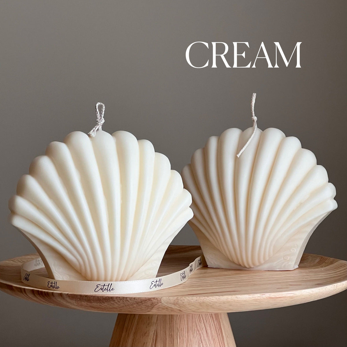 Large Seashell Soy Wax Candle | Unique Home Decor-3