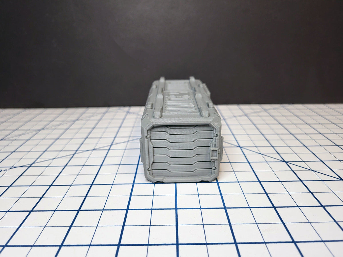 Shipping Container - Sci-fi Scenery - by EC3D, Infinity, Legion, Scifi, Cyberpunk, Starfinder, spaceport, space station, futuristic terrain-3