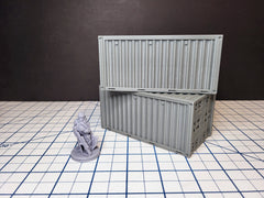 Shipping Container - Sci-fi and Modern Terrain by EC3D, for Infinity, Legion, Scifi, Cyberpunk, Starfinder, cargo, warehouse, port scenery-3