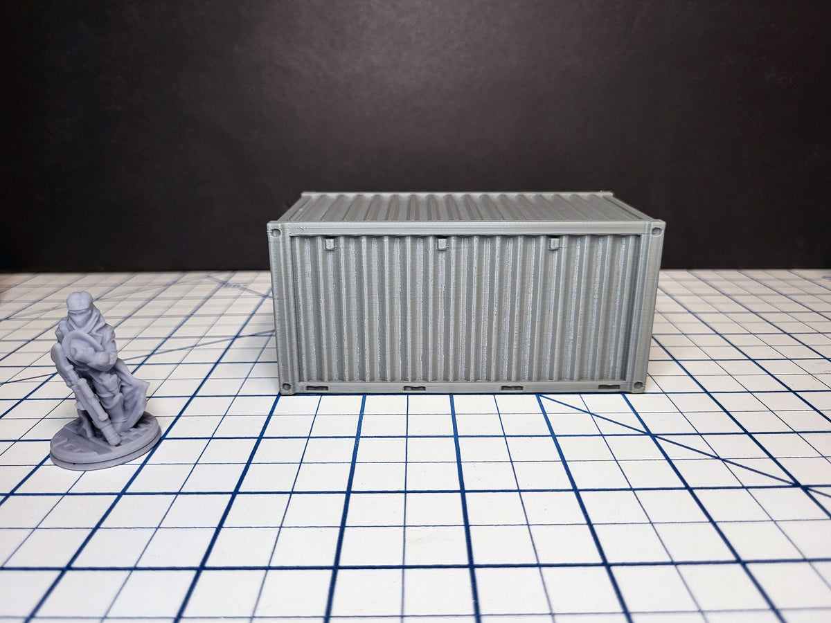 Shipping Container - Sci-fi and Modern Terrain by EC3D, for Infinity, Legion, Scifi, Cyberpunk, Starfinder, cargo, warehouse, port scenery-2