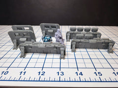 Quick Deploy Barricades - Sci-fi Scenery - by EC3D, Infinity, Legion, Scifi, Cyberpunk, Starfinder, cover, wargaming, futuristic terrain-3