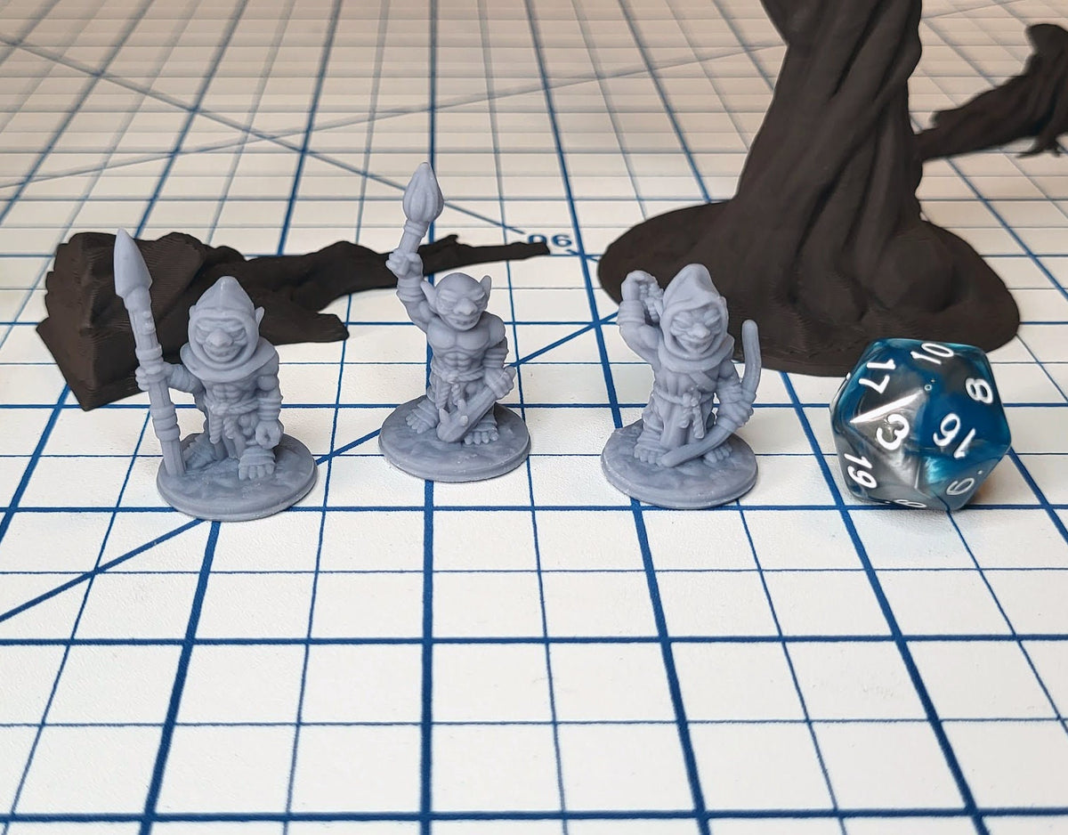Goblin Tribe - DnD mini pack | Fat Dragon Games | Beastmen | Orc | Plains | Cave | ttrpg | goblinoid | set | 5e | pathfinder 2e | 28mm-3