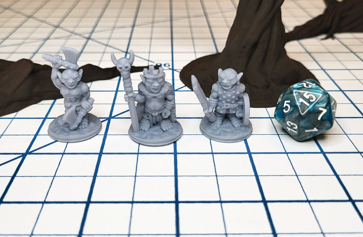 Goblin Tribe - DnD mini pack | Fat Dragon Games | Beastmen | Orc | Plains | Cave | ttrpg | goblinoid | set | 5e | pathfinder 2e | 28mm-2