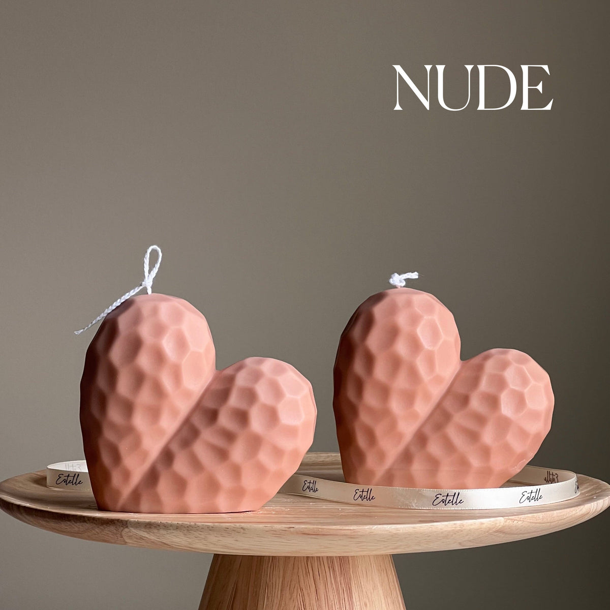 Handmade Large Heart Candle | Soy Wax Home Decor-2