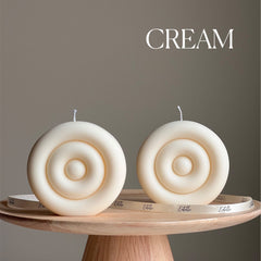 Handmade Round Soy Candle | Modern Home Decor-3