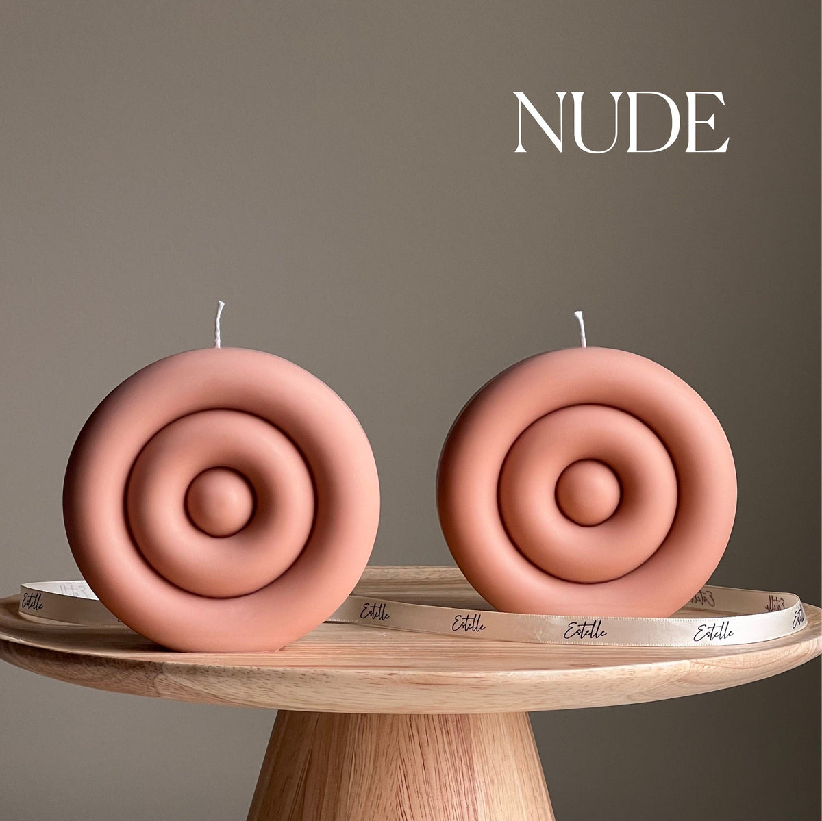 Handmade Round Soy Candle | Modern Home Decor-2