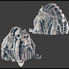 Ice Tribe Hut - Hunter - DND Terrain - EC3D Wilds of Wintertide - Snow, Igloo, Arctic, Cold, Pathfinder 2E, Fantasy, Medieval,-1