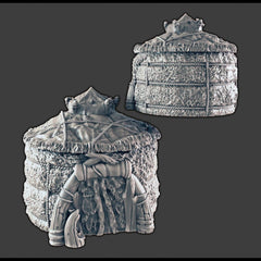 Ice Tribe Hut - Lodge - DND Terrain - EC3D Wilds of Wintertide - Snow, Igloo, Arctic, Cold, Leader, Pathfinder 2E, Fantasy, Medieval,-1