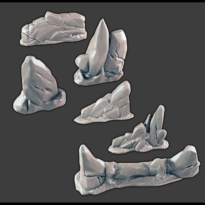 Icy Walls Set - DND Terrain - EC3D Wilds of Wintertide - Snow, Arctic, Cold, cover, terrain, scatter scenery, Pathfinder 2E, Fantasy-1