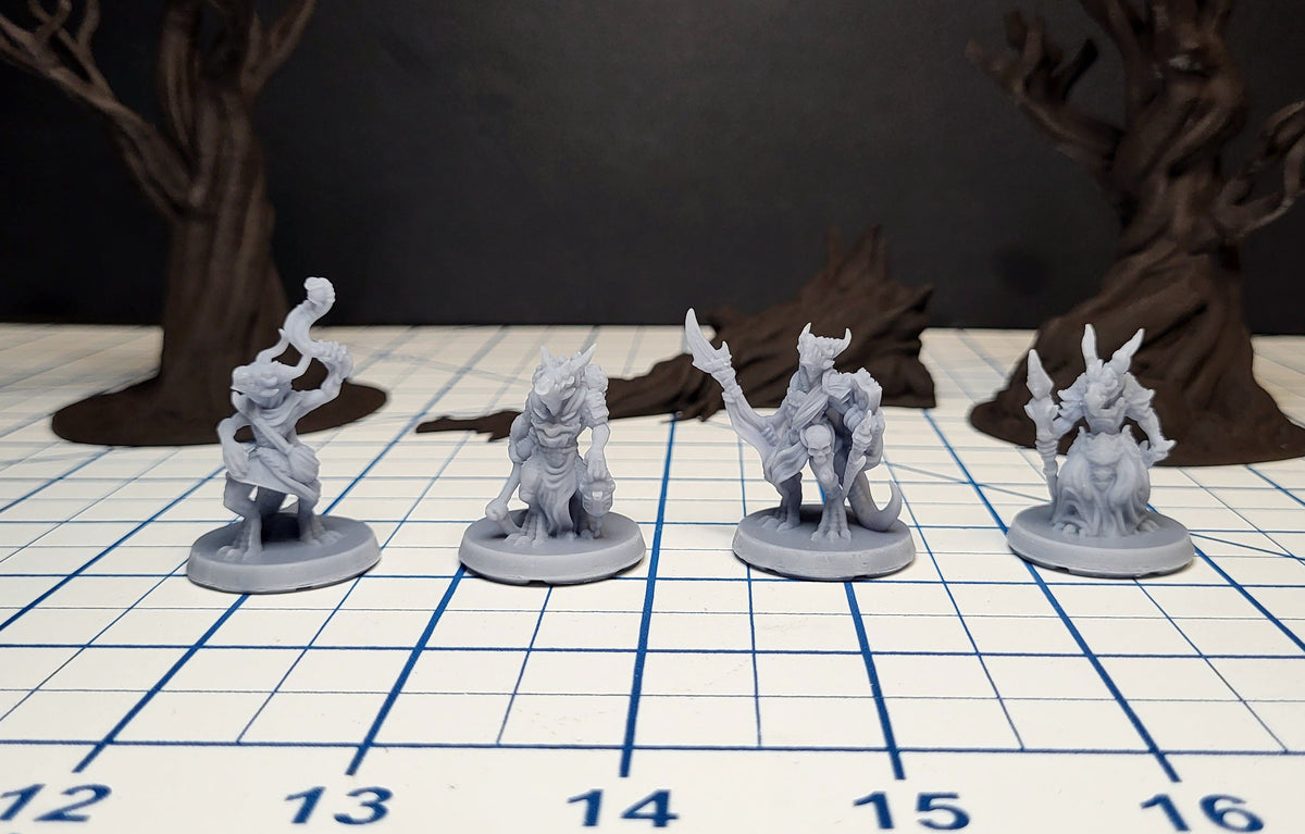 dnd essential Monster Mini Pack 2 - 22 Miniatures! - EC3D, Pathfinder 2E, Kobold, Orc, Gnoll, Bandit, Goblin | 32mm | TTRPG | Wargaming-4