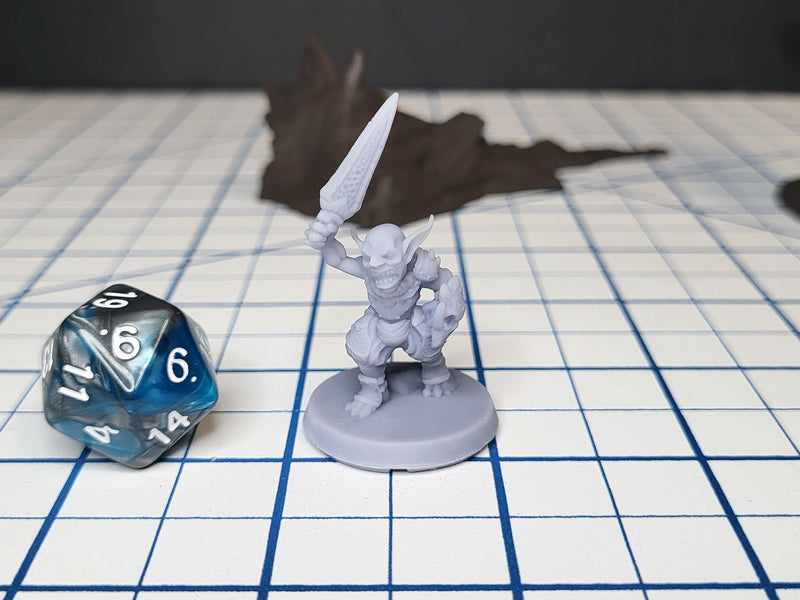 Goblin Pack - EC3D | DnD | Goblin | Monster | Archer | 32mm | Pathfinder | Fantasy | Shaman | Wargaming | Frostgrave | Mini Pack | Set-6