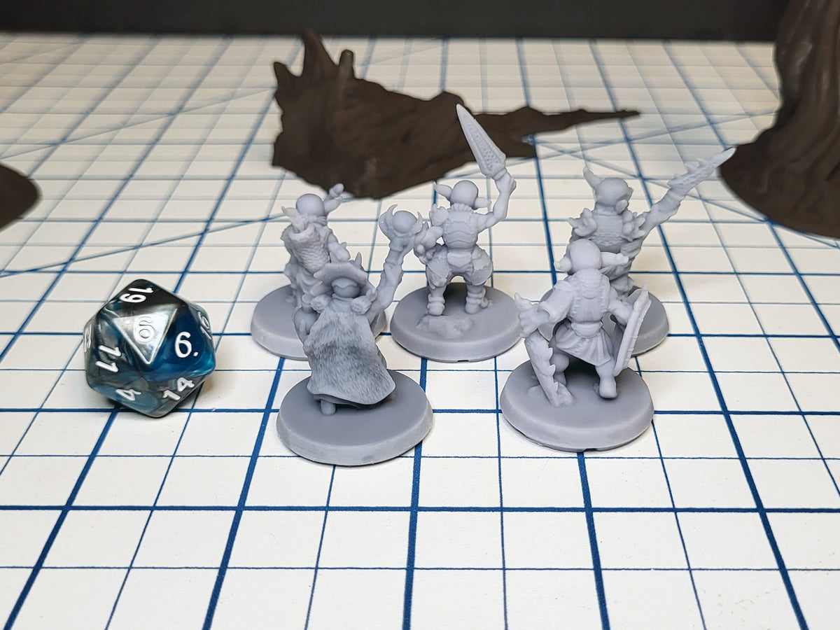 Goblin Pack - EC3D | DnD | Goblin | Monster | Archer | 32mm | Pathfinder | Fantasy | Shaman | Wargaming | Frostgrave | Mini Pack | Set-2