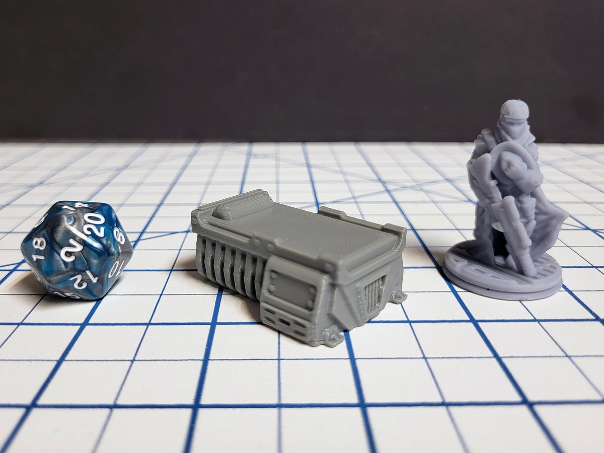 Sci-fi Scenery - Beds, tables, lockers - EC3D Design, Infinity, Legion, Scifi, Cyberpunk, Starfinder, ttrpg terrain, traveller, furniture-4